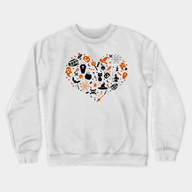 Love Halloween Crewneck Sweatshirt by KsuAnn